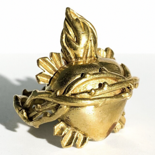 Bague coeur or