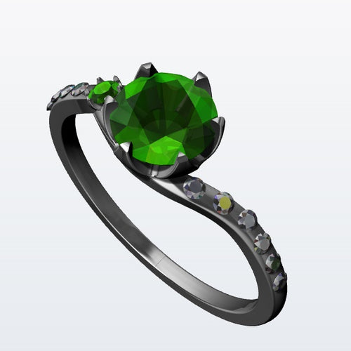 Bague de fiancailles péridot