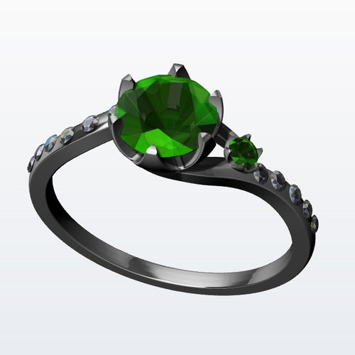 Bague de fiancailles péridot